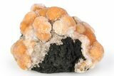 Vibrant Peach Thomsonite on Sparkling Heulandite - India #382293-1